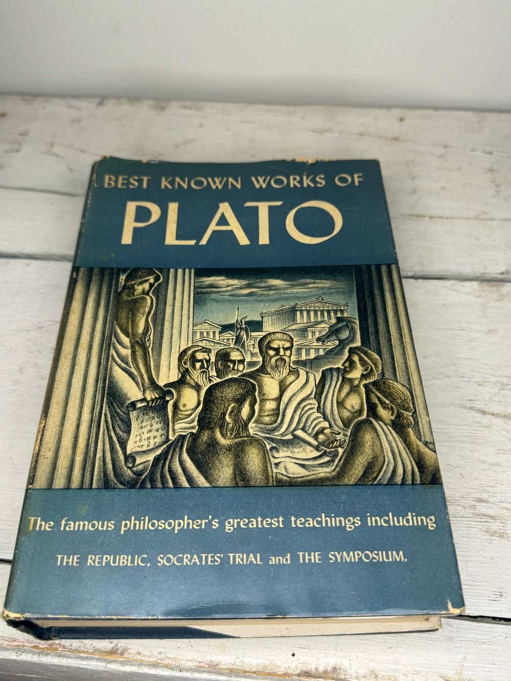 Antique Best Known Works Of Plato Blue Cover 1942